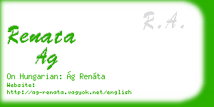 renata ag business card